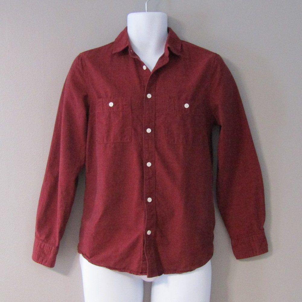 Divided Marl Red Long Sleeve Shirt Size XS